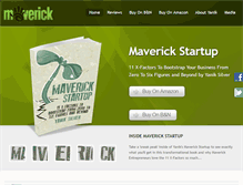 Tablet Screenshot of maverickstartup.com